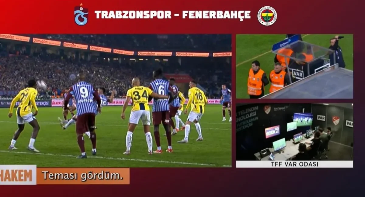 Süper Lig'de 11. haftanın VAR kayıtladı açıklandı! İşte Trabzonspor - Fenerbahçe'nin VAR kayıtları...